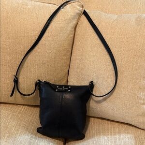 Kate Spade Black Pebbled Leather Crossbody Bag